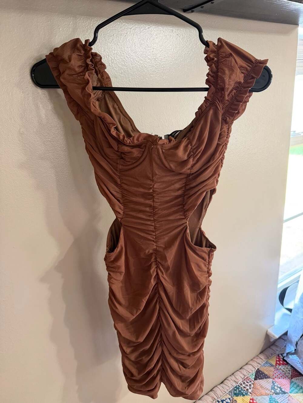 Fashion Nova Ruched Mini Dress